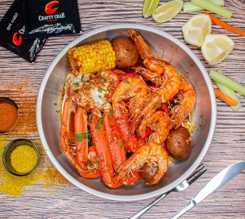 B. 1 Lb Snow Crab & Whole Shrimp
